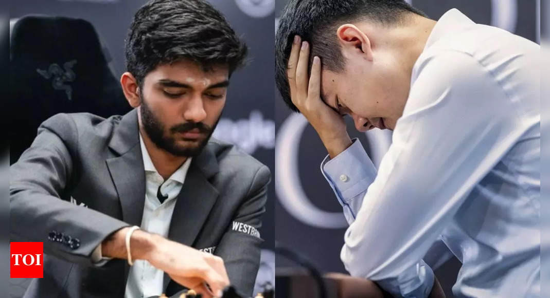 D Gukesh defeats Ding Liren in Game 11, marches towards becoming youngest world chess champion | Chess News – Times of India