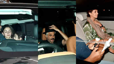 Alia Bhatt-Raha, Karan Johar's kids Yash and Roohi, Among others arrive for Rani Mukerji and Aditya Chopra's daughter Adira's 9th birthday bash