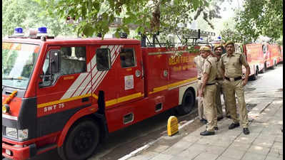 Massive fire engulfs shops near gandhinagar police station in delhi's shahdara