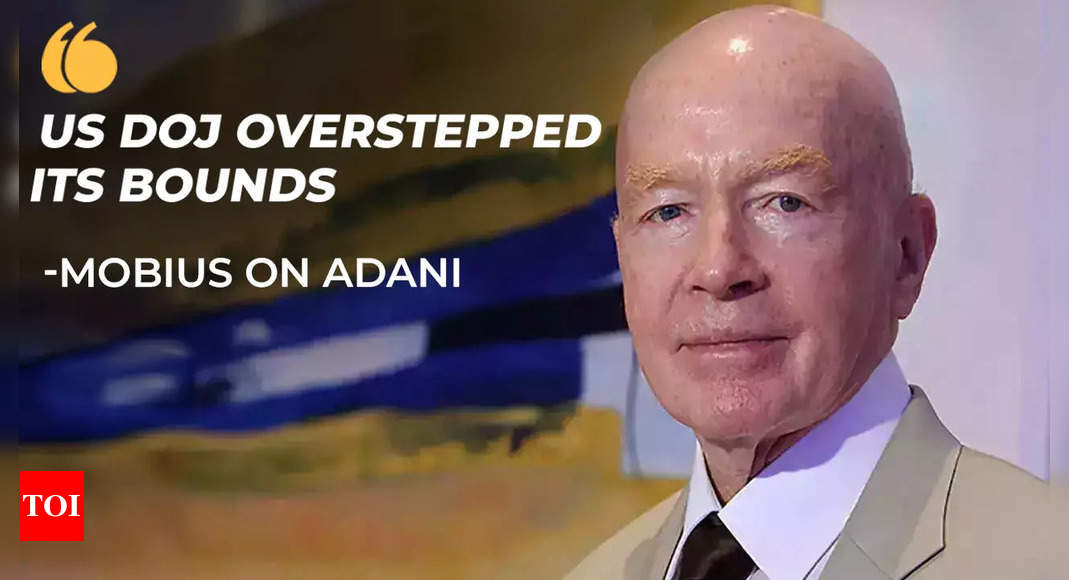 ‘US Department of Justice has no business…’: Mark Mobius says US DOJ overstepped bounds on Adani case – Times of India