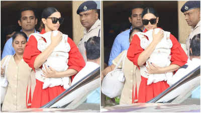 Deepika Padukone spotted at Kalina airport with daughter Dua: pics inside