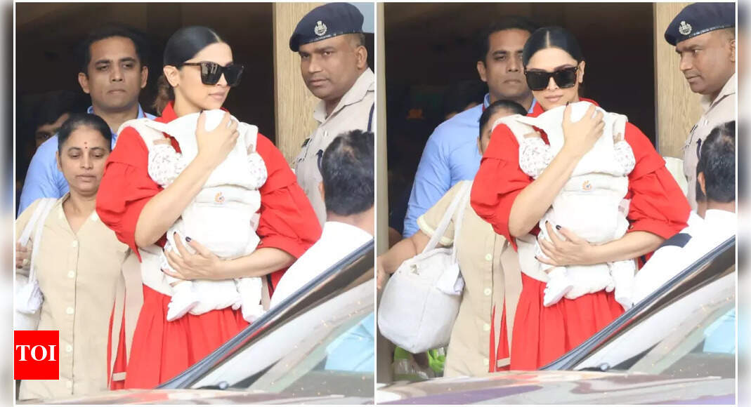 Deepika Padukone spotted at Kalina airport with daughter Dua: pics inside | Hindi Movie News