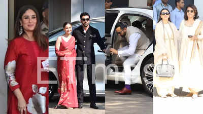 Ranbir Kapoor, Alia Bhatt, Kareena Kapoor Khan, Saif Ali Khan, Neetu Kapoor, Karisma Kapoor jet off to meet PM Narendra Modi to mark 100 years of Raj Kapoor - PICS inside