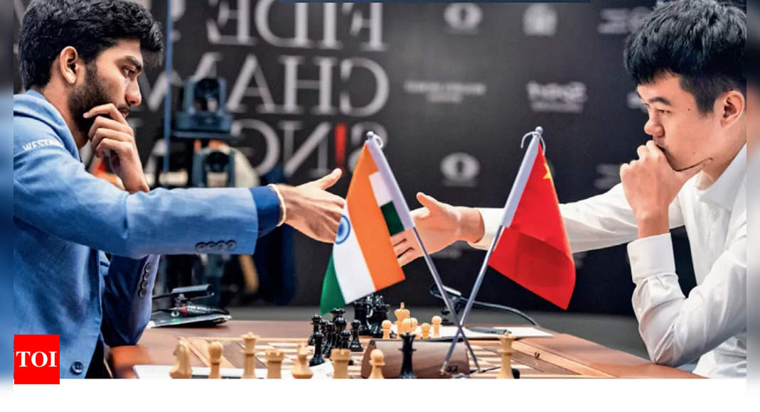 Gukesh battles Ding Liren in crucial World Chess Championship game