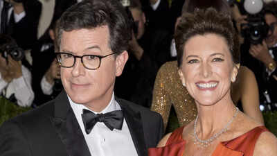 Stephen Colbert reflects on first meeting with Wife Evie after 30 years of  marriage - Times of India
