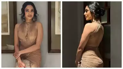 Sobhita Dhulipala channels retro glam in a daring outfit for her wedding cocktail party with Naga Chaitanya - Pics Inside