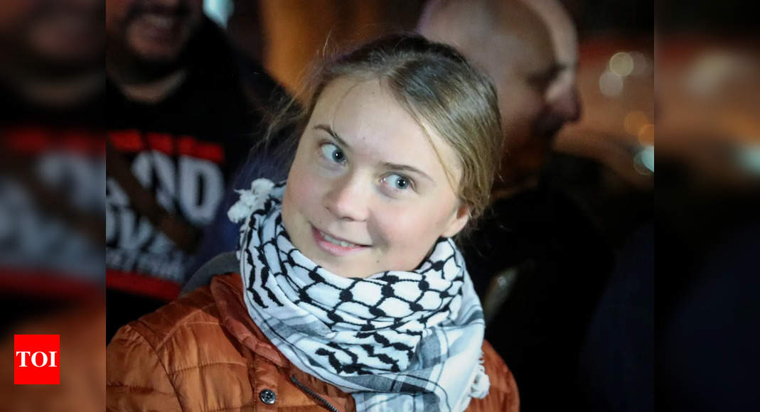 Greta Thunberg laughs as she shouts 'F**k Israel' at German rally ...