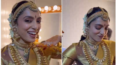 Sobhita Dhulipala makes a happy bride as she dances and shouts 'Meri Shadi Ho Rahi Hai' in UNSEEN video - Watch