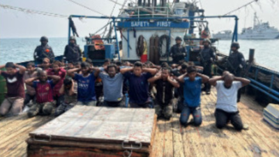 Coast Guard seizes 2 Bangladeshi trawlers with 78 fishermen