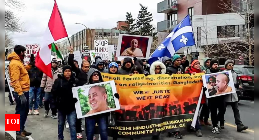 'Stop genocide': Canadian Hindus stage protest outside Bangladesh consulate in Toronto