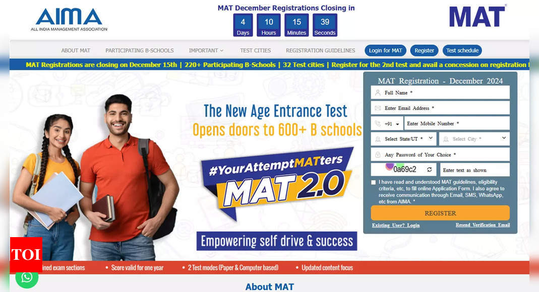 MAT PBT 2024 Admit Card Released: Download Now At Mat.aima.in - Times ...