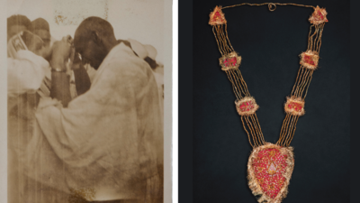 Garland Gandhi wore on Dandi March fails to attract buyers at London auction