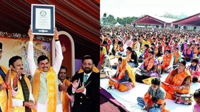 Bhopal Achieves Guinness World Record With Mass Bhagavad Gita Recital | Bhopal News - Times of India