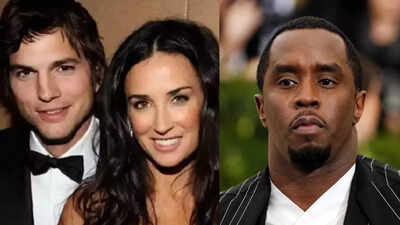 Demi Moore deserves a 'thank you' from Ashton Kutcher for distancing him  from Sean 'Diddy' Combs | - Times of India