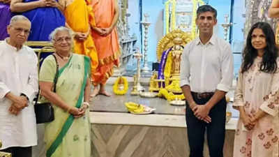 Sudha Murthy supports Rishi Sunak and Akshata Murty with temple ...