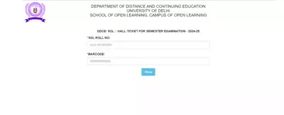 DU SOL admit card 2024 released at sol.du.ac.in: Direct link to check here