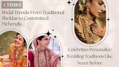 Bridal Trends: From Traditional shoklas to customized mehendis, Celebrities personalize wedding traditions like never before