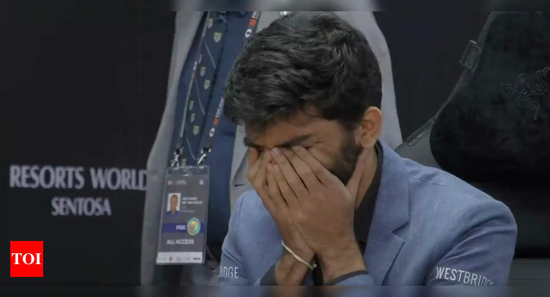 D Gukesh lowered to tears as he turns into the youngest World Chess champion – watch | Chess Information – Occasions of India