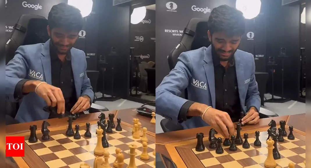 D Gukesh places his items again in a novel victory celebration. Watch | Chess Information – Occasions of India