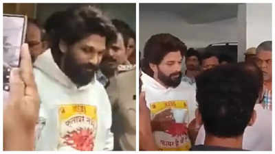 Allu Arjun seen smiling, drinking coffee during arrest in Sandhya Theatre  Stampede case | Telugu Movie News - Times of India