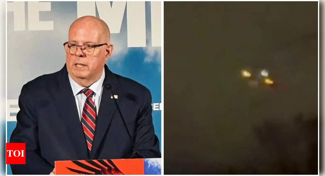 Ex-Maryland Governor Larry Hogan shares video of mysterious drones, echoes calls for federal action – Times of India