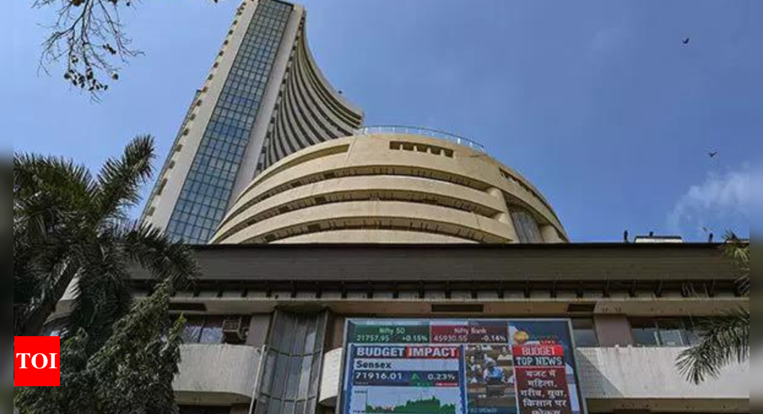 Sensex swings over 2,000 pts, ends at 2-mth high on FPI buy – Times of India