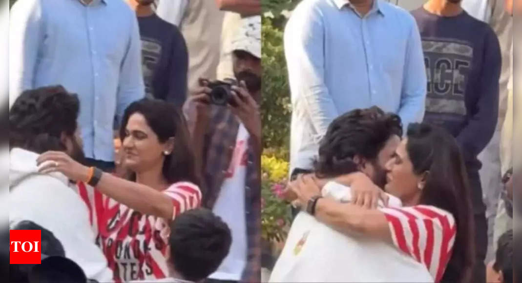 Allu Arjun hugs his children, wife as she gets emotional as he reaches home after being released from Jail, the ‘Pushpa 2’ actor says he’s fine, nothing to worry about – VIDEO | Hindi Movie News