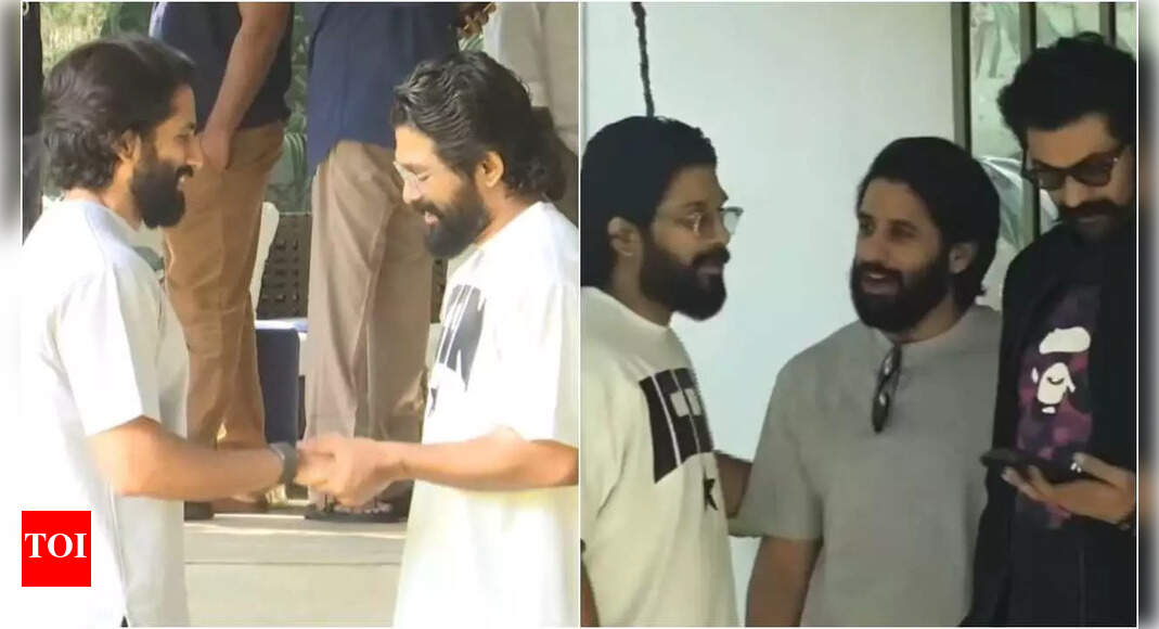 Naga Chaitanya holds Allu Arjun's hands, Rana Daggubati shares a ...