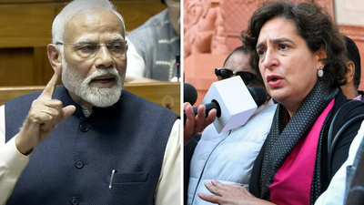 'Estou realmente entediado': Priyanka Gandhi Vadra no discurso do PM Modi em Lok Sabha