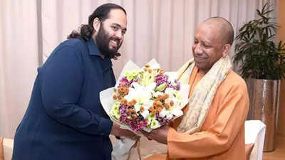 Anant Ambani pays courtesy visit to UP CM Yogi Adityanath in Mumbai