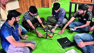 Pune: Vishwakarma University students innovate in agriculture with high-capacity delivery drone