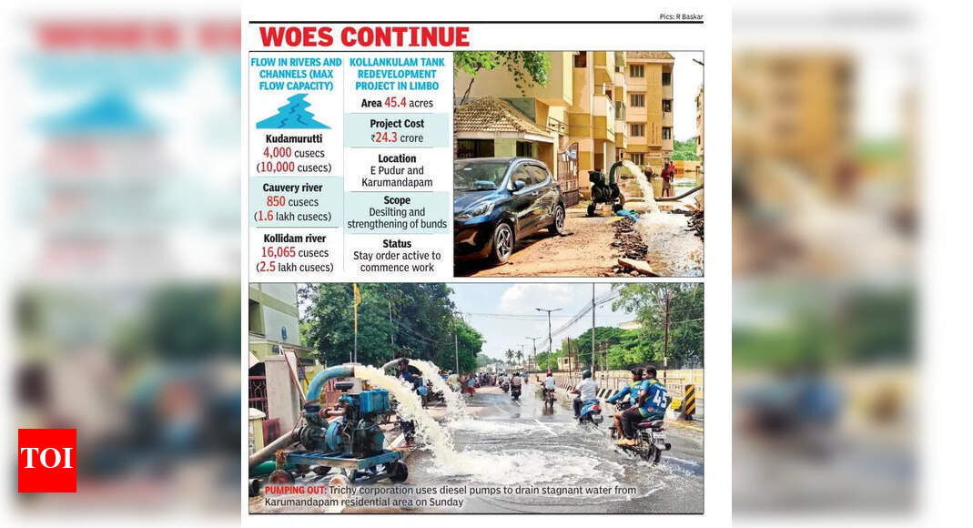Trichy residents blame encroachments of drains for inundation | Trichy ...