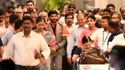 Watch: World chess champion D Gukesh receives hero's welcome at Chennai airport