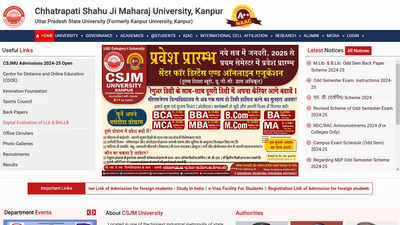 CSJMU admit card, exam dates for odd semester 2024 released at csjmu.ac.in