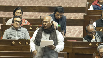 'Mujhko bhi apko dekhna accha nahi lagta': Mallikarjun Kharge's playful jibe at BJP MPs in Rajya Sabha