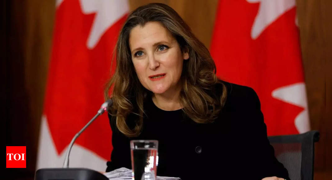 ‘Found ourselves at odds’: Canada’s deputy PM Chrystia Freeland resigns citing rift with Trudeau – Times of India