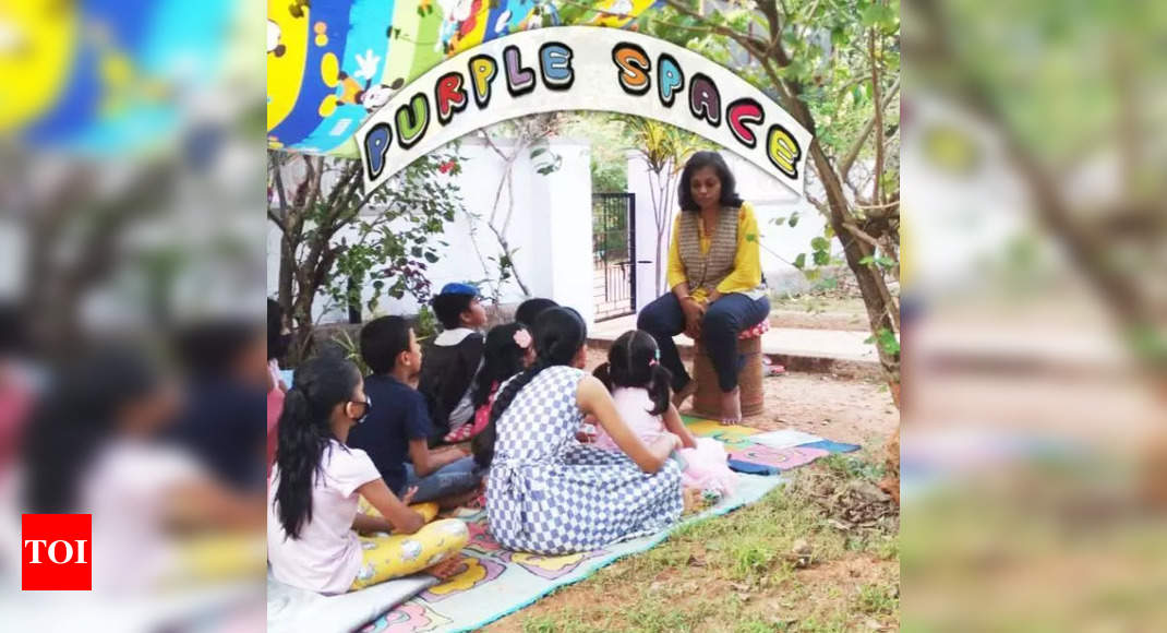 Manipal woman’s library inspires bonding with kids over books