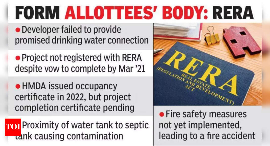 TG RERA slaps 6.5L fine on builder for violations | Hyderabad News ...