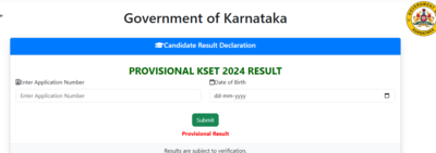 KSET 2024 provisional result released at cetonline.karnataka.gov.in: Direct link to check here