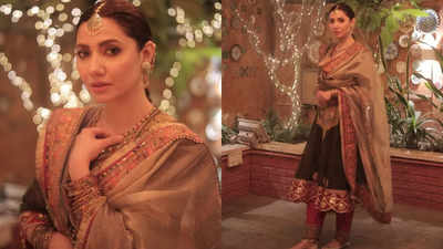 Mahira Khan's gorgeous Kalidar kurta is the trendiest Pakistani ethnic ensemble this wedding season