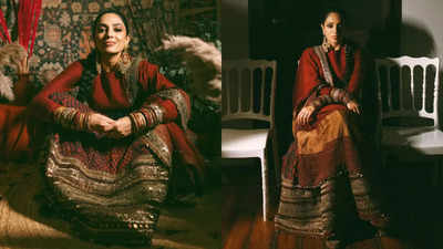 #ChaySo: Unseen photos of bride Sobhita Dhulipala wearing tribal robe at Bangala themed wedding