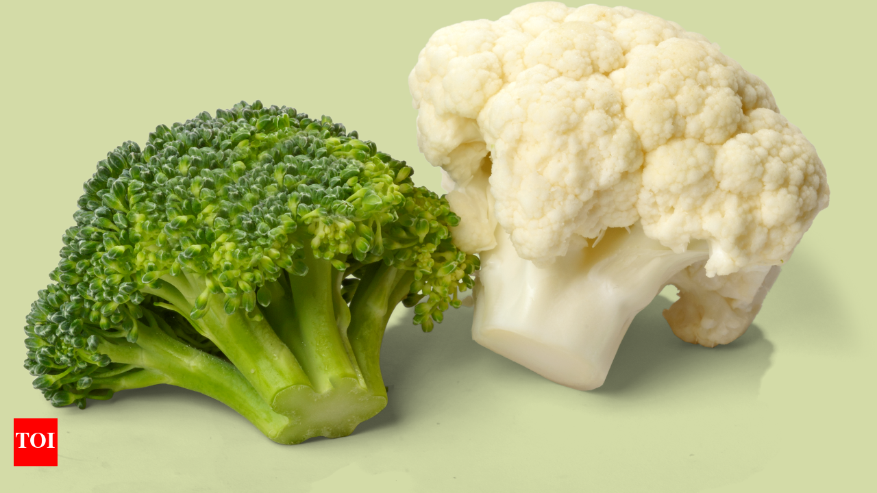 broccoli cauliflower florets size comparison
