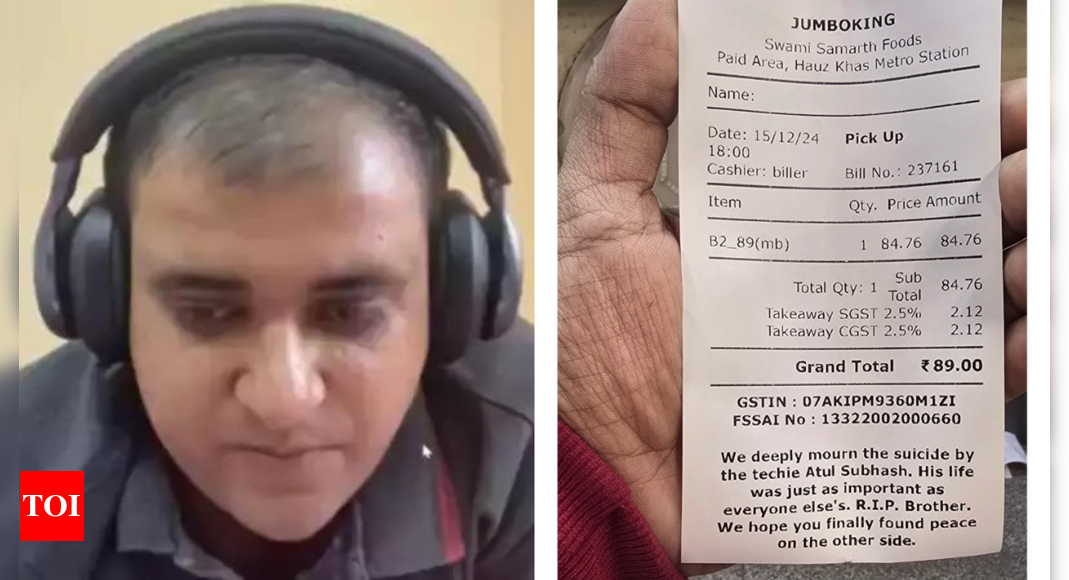 Delhi restaurant chain's 'Bill tribute' to Bengaluru techie Atul goes viral