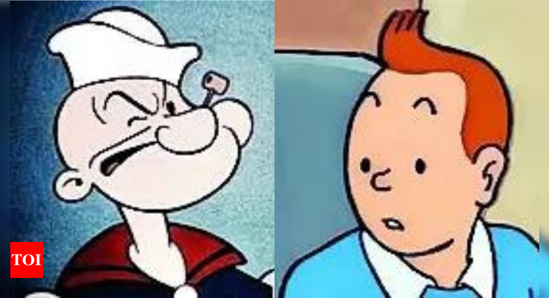 Popeye, Tintin in public domain from 2025... but minus spinach & red