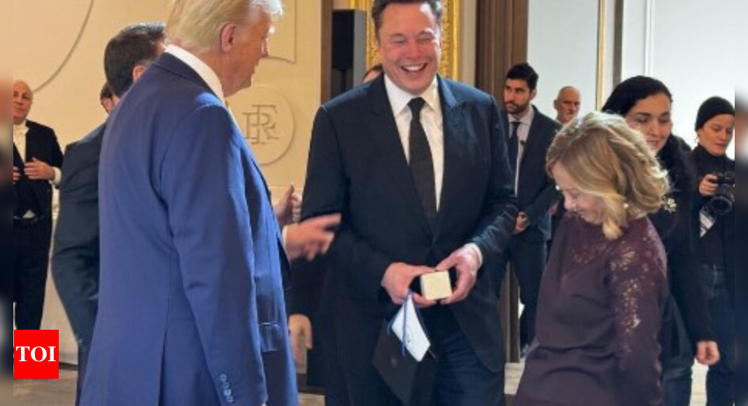 Trump called ‘third wheel’ as he shares unseen photo of Elon Musk and Meloni – Times of India