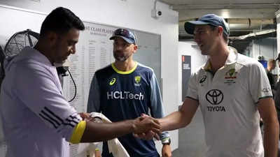 Ravichandran Ashwin gifted signed Australian Jersey by Pat Cummins ...