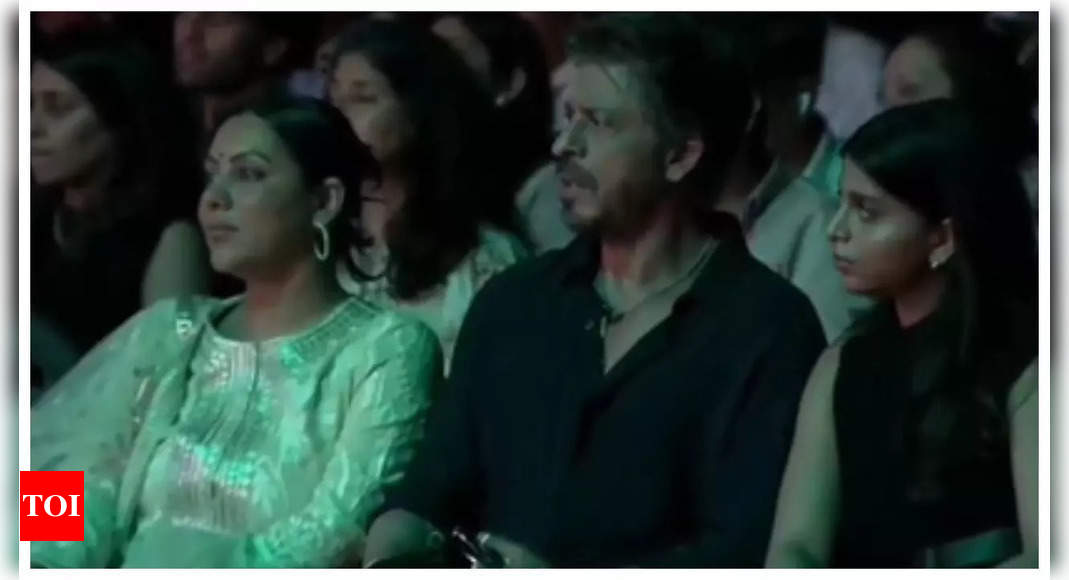 Shah Rukh Khan gets emotional as he sings along to 'Yeh Jo Desh Hai Tera' from 'Swades' during son AbRam Khan's annual day function- WATCH