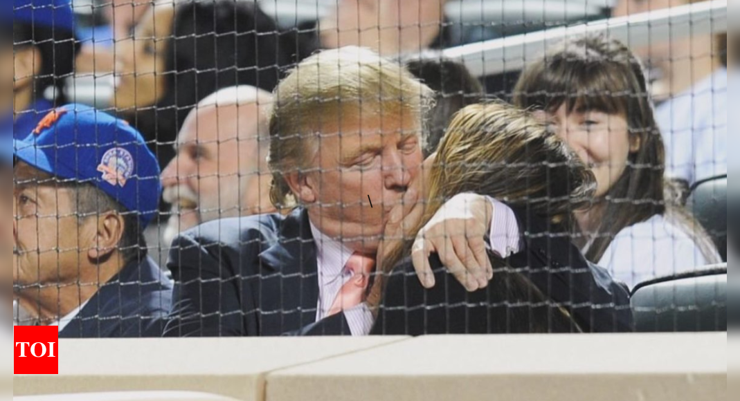 Donald and Melania Trump’s kiss at basketball game goes viral: ‘Let the woman breathe’ – Times of India