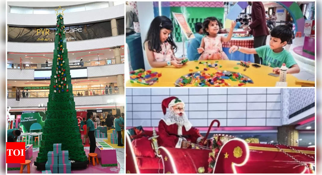 City mall partners with toy brand and sets up Christmas playground