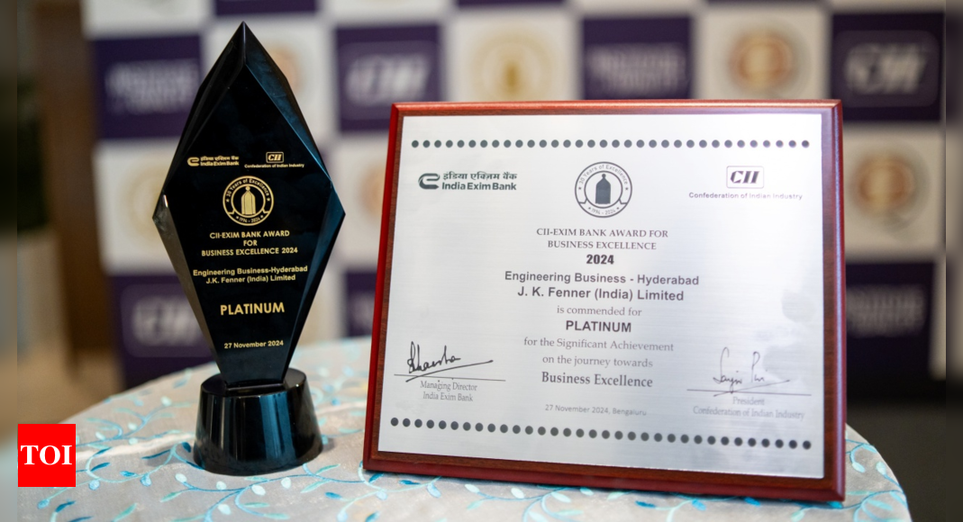 JK Fenner wins the prestigious platinum category award at the 32nd CIIExcellence Summit